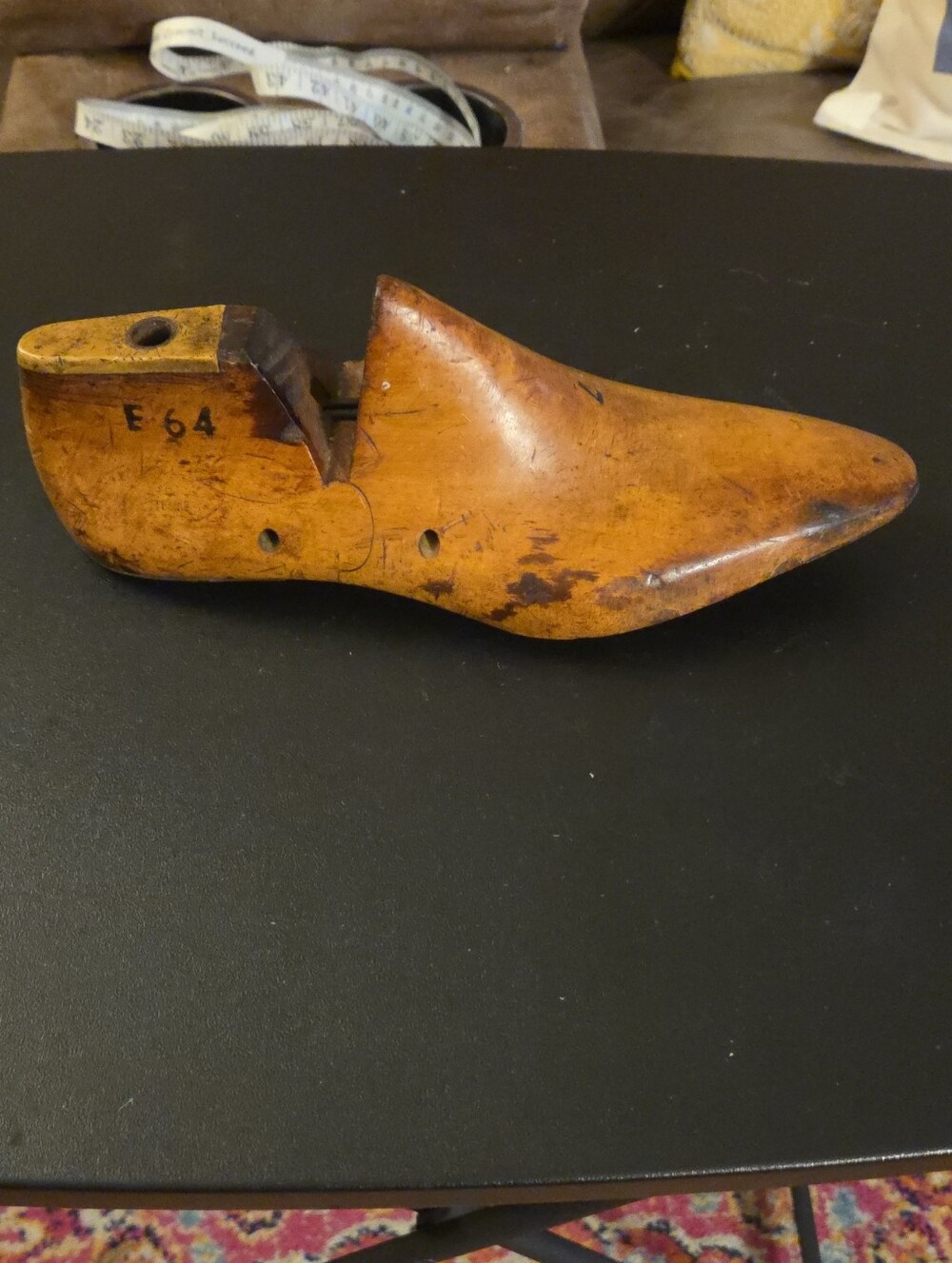 Men's Shoe Last - Brown Wooden Cobbler Form